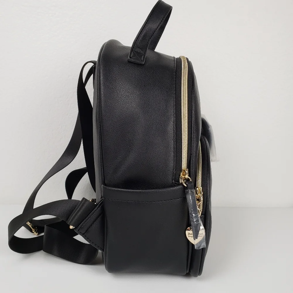 Juicy Couture Licorice Heritage Mini Backpack Crown Heart Logo